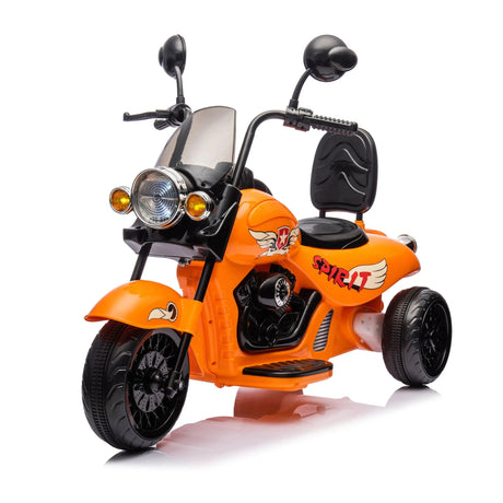 12V 35W Kids 3-Wheel Chopper-Style Cruiser Ride-On Motorcycle with LED Lights
