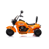 12V 35W Kids 3-Wheel Chopper-Style Cruiser Ride-On Motorcycle with LED Lights