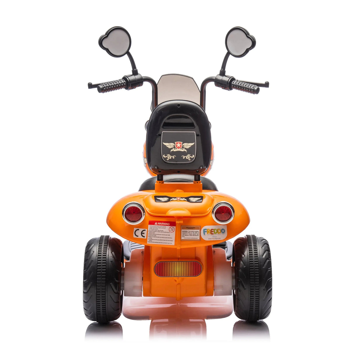 12V 35W Kids 3-Wheel Chopper-Style Cruiser Ride-On Motorcycle with LED Lights