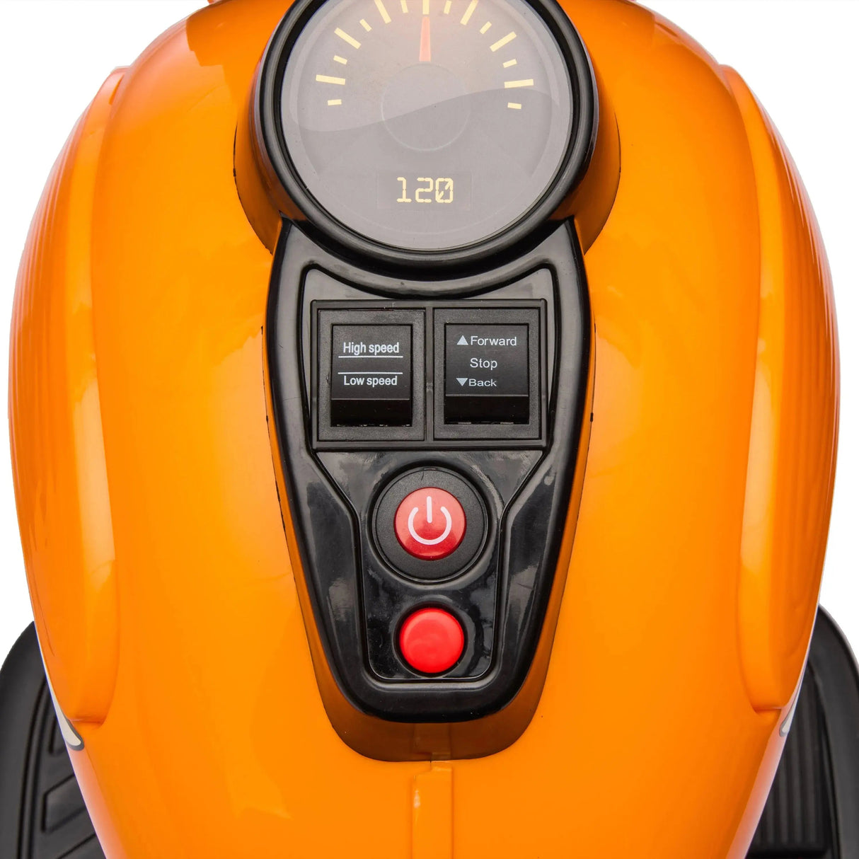 12V 35W Kids 3-Wheel Chopper-Style Cruiser Ride-On Motorcycle with LED Lights