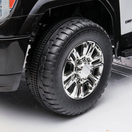 24V GMC Sierra Denali 2-Seater Police Edition Ride-On Truck with EVA Tires, Emergency Siren and Lights, Music, Remote