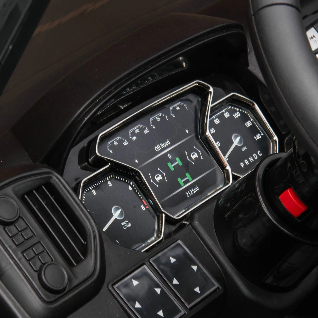 24V GMC Sierra Denali 2-Seater Police Edition Ride-On Truck with EVA Tires, Emergency Siren and Lights, Music, Remote