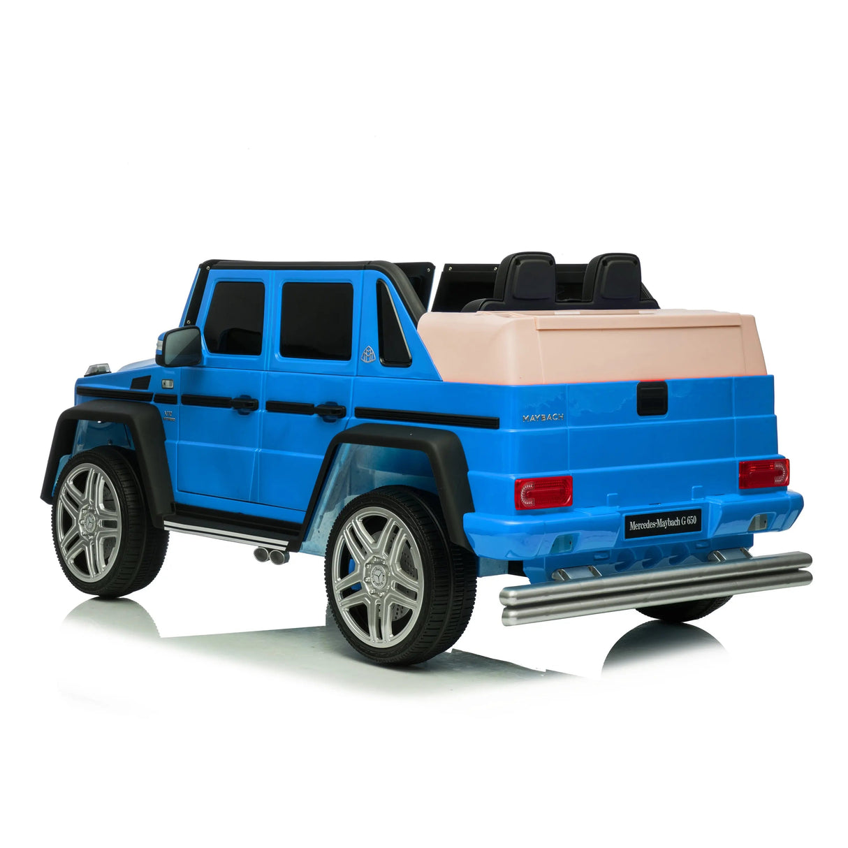 12V Mercedes Maybach G650 Landaulet 1-Seater 4X4 Ride-On Truck with EVA Tires, LED Lights, Music, Remote