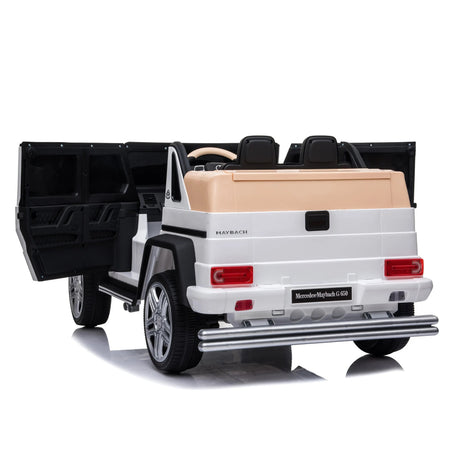 12V Mercedes Maybach G650 Landaulet 1-Seater 4X4 Ride-On Truck with EVA Tires, LED Lights, Music, Remote