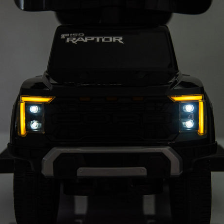 3-In-1 Licensed Ford Raptor Ride-On Push Car with Detachable Parent Handle, Guardrails