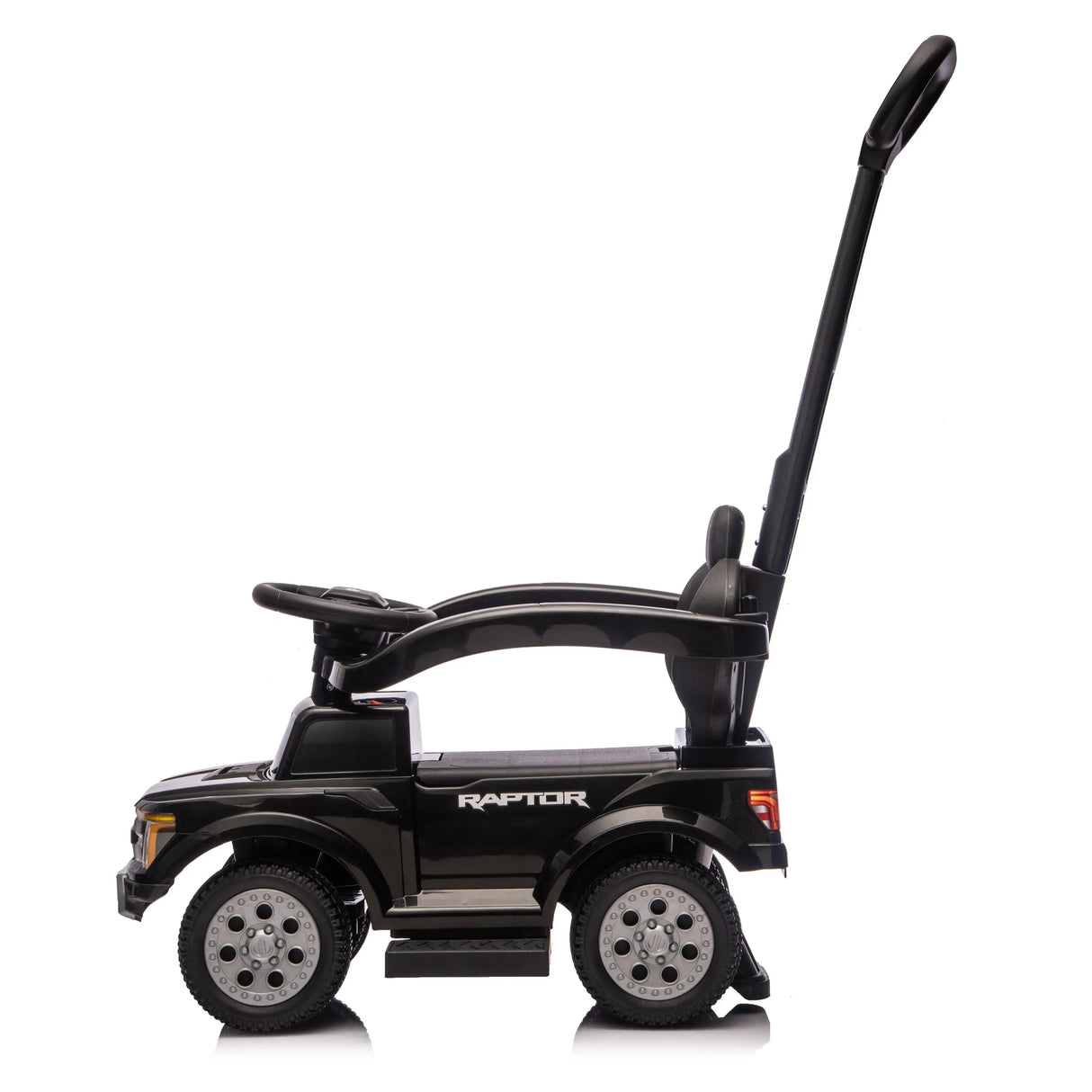 3-In-1 Licensed Ford Raptor Ride-On Push Car with Detachable Parent Handle, Guardrails