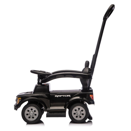3-In-1 Licensed Ford Raptor Ride-On Push Car with Detachable Parent Handle, Guardrails