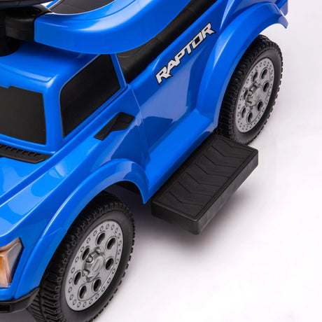 3-In-1 Licensed Ford Raptor Ride-On Push Car with Detachable Parent Handle, Guardrails