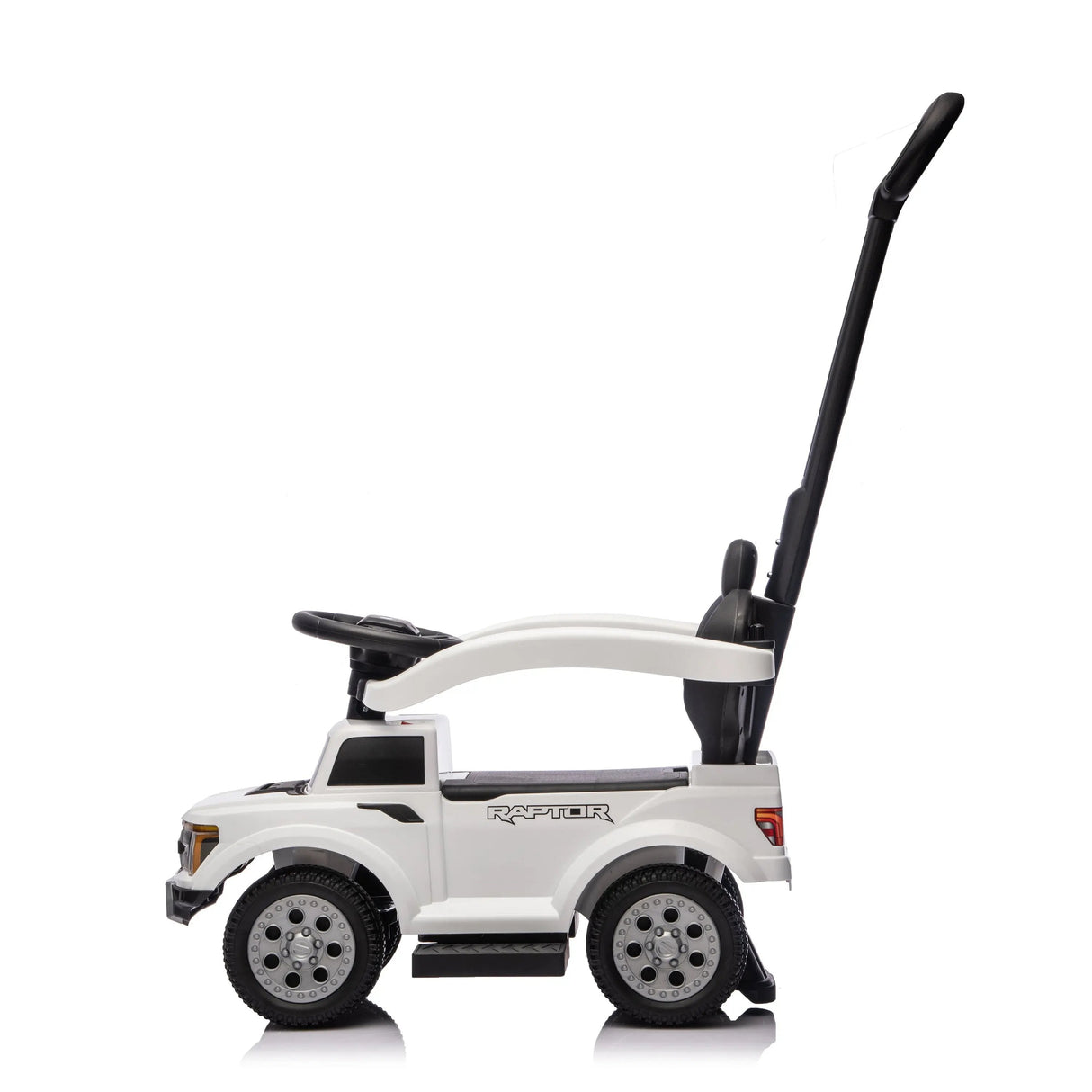 3-In-1 Licensed Ford Raptor Ride-On Push Car with Detachable Parent Handle, Guardrails