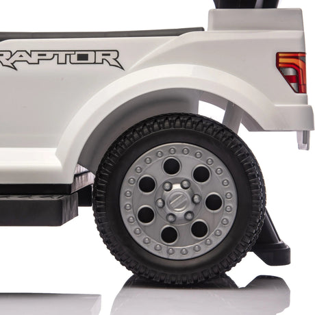 3-In-1 Licensed Ford Raptor Ride-On Push Car with Detachable Parent Handle, Guardrails