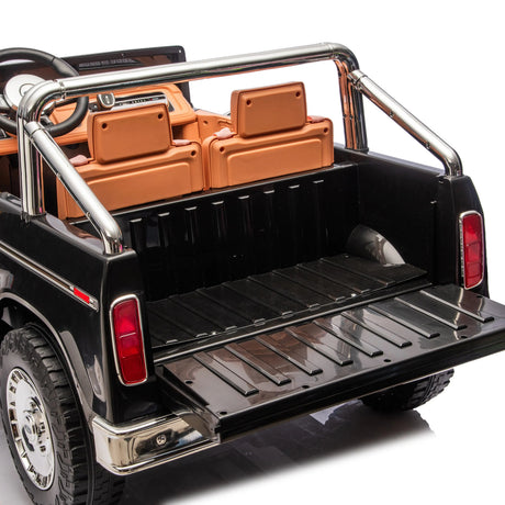 24V Ford 150 Vintage 2-Seater 4X4 AWD Ride-On Truck with EVA Tires, Music, Remote