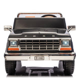24V Ford 150 Vintage 2-Seater 4X4 AWD Ride-On Truck with EVA Tires, Music, Remote