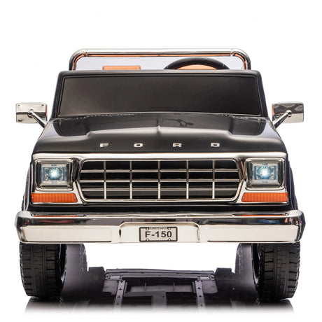 24V Ford 150 Vintage 2-Seater 4X4 AWD Ride-On Truck with EVA Tires, Music, Remote