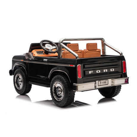 24V Ford 150 Vintage 2-Seater 4X4 AWD Ride-On Truck with EVA Tires, Music, Remote