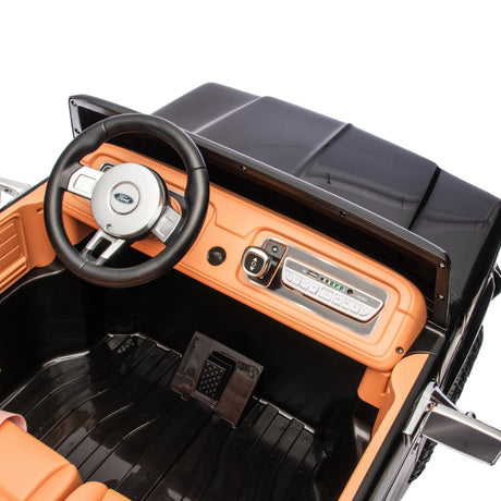 24V Ford 150 Vintage 2-Seater 4X4 AWD Ride-On Truck with EVA Tires, Music, Remote
