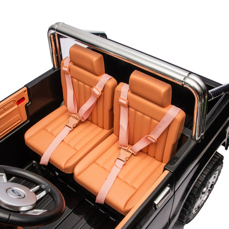 24V Ford 150 Vintage 2-Seater 4X4 AWD Ride-On Truck with EVA Tires, Music, Remote