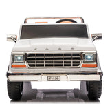 24V Ford 150 Vintage 2-Seater 4X4 AWD Ride-On Truck with EVA Tires, Music, Remote