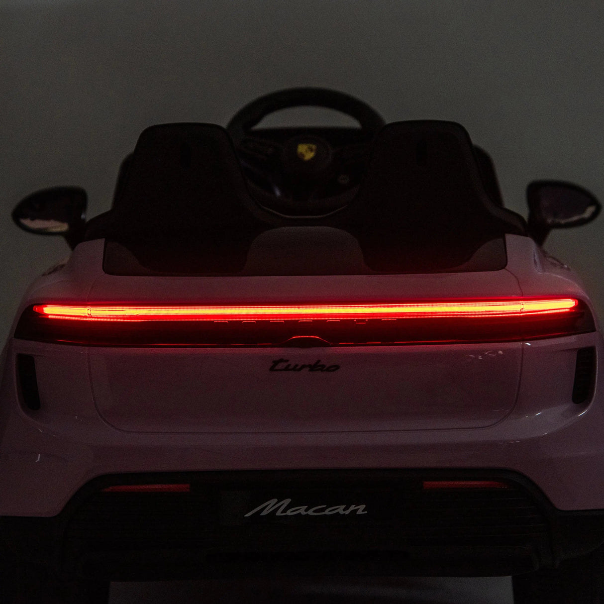 24V Porsche Macan Turbo EV Ride-On SUV with EVA Tires, LED Lights, Music, Remote
