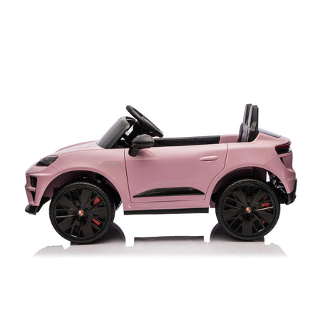 24V Porsche Macan Turbo EV Ride-On SUV with EVA Tires, LED Lights, Music, Remote