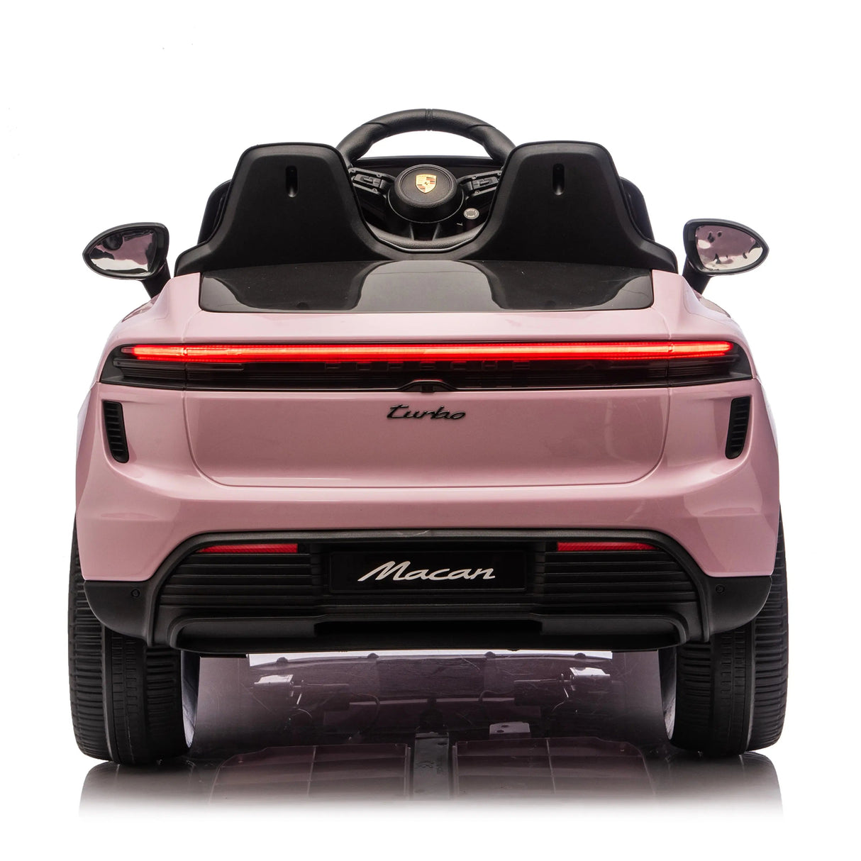 24V Porsche Macan Turbo EV Ride-On SUV with EVA Tires, LED Lights, Music, Remote