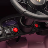 24V Porsche Macan Turbo EV Ride-On SUV with EVA Tires, LED Lights, Music, Remote