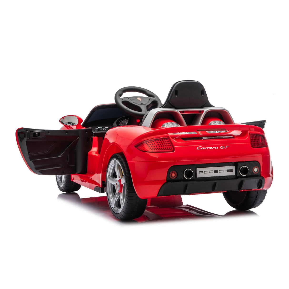 12V Porsche Carrera GT 1-Seater Ride-On Car with EVA Tires, Music, Remote