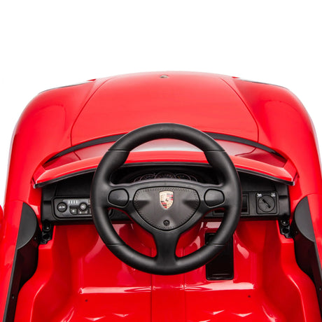 12V Porsche Carrera GT 1-Seater Ride-On Car with EVA Tires, Music, Remote