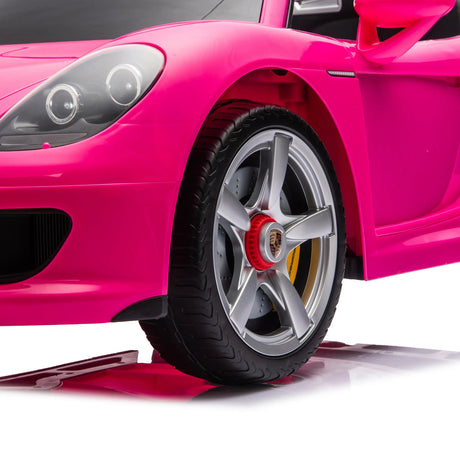 12V Porsche Carrera GT 1-Seater Ride-On Car with EVA Tires, Music, Remote