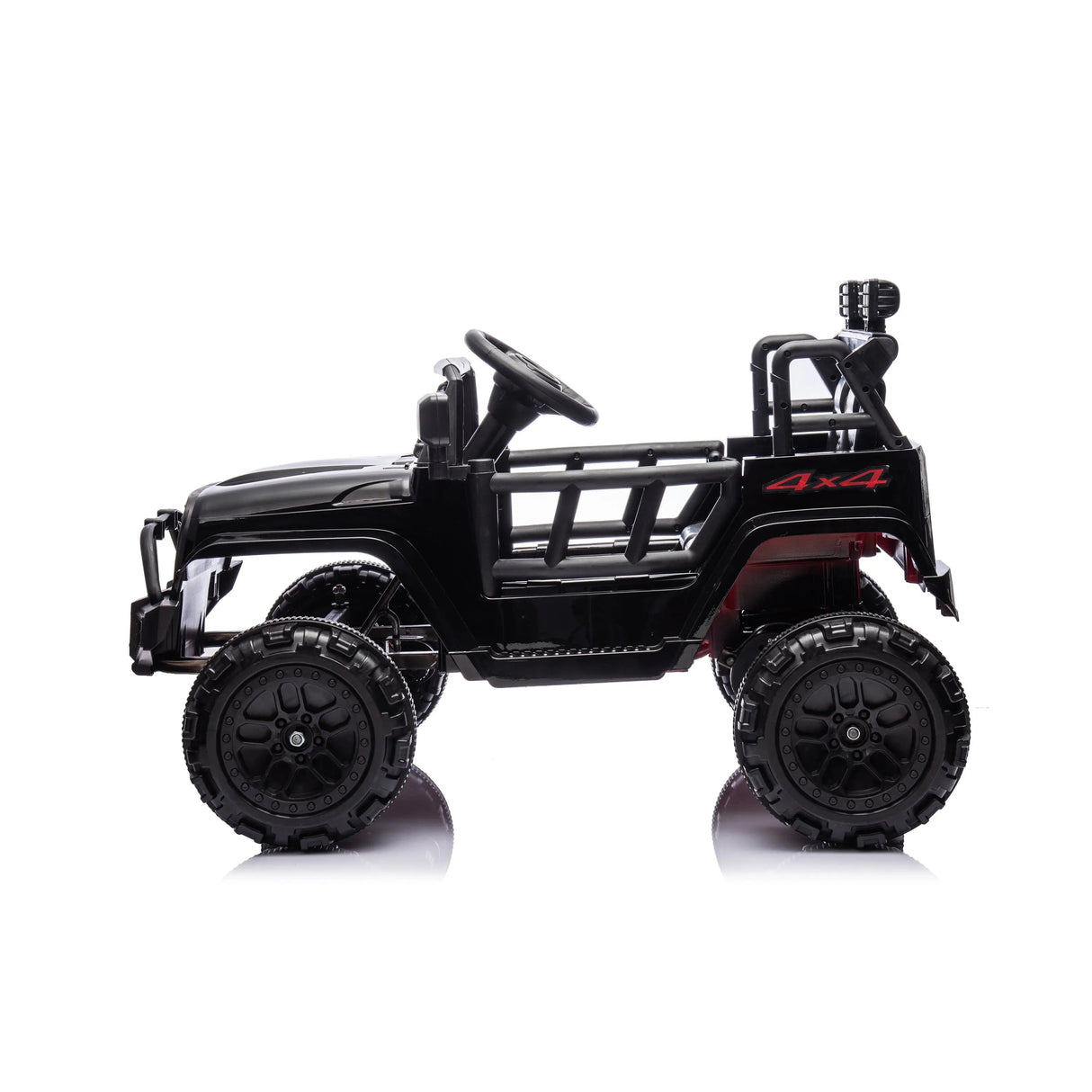 12V Kids Ranger 4X4 Ride-On Jeep-Style Truck with EVA Tires, LED Lights, Music, Remote