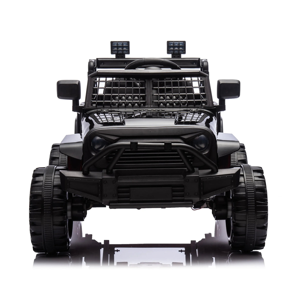 12V Kids Ranger 4X4 Ride-On Jeep-Style Truck with EVA Tires, LED Lights, Music, Remote