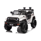 12V Kids Ranger 4X4 Ride-On Jeep-Style Truck with EVA Tires, LED Lights, Music, Remote