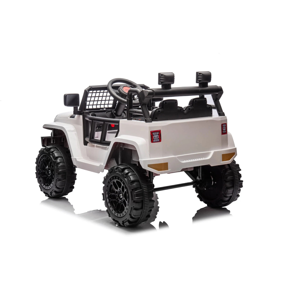 12V Kids Ranger 4X4 Ride-On Jeep-Style Truck with EVA Tires, LED Lights, Music, Remote