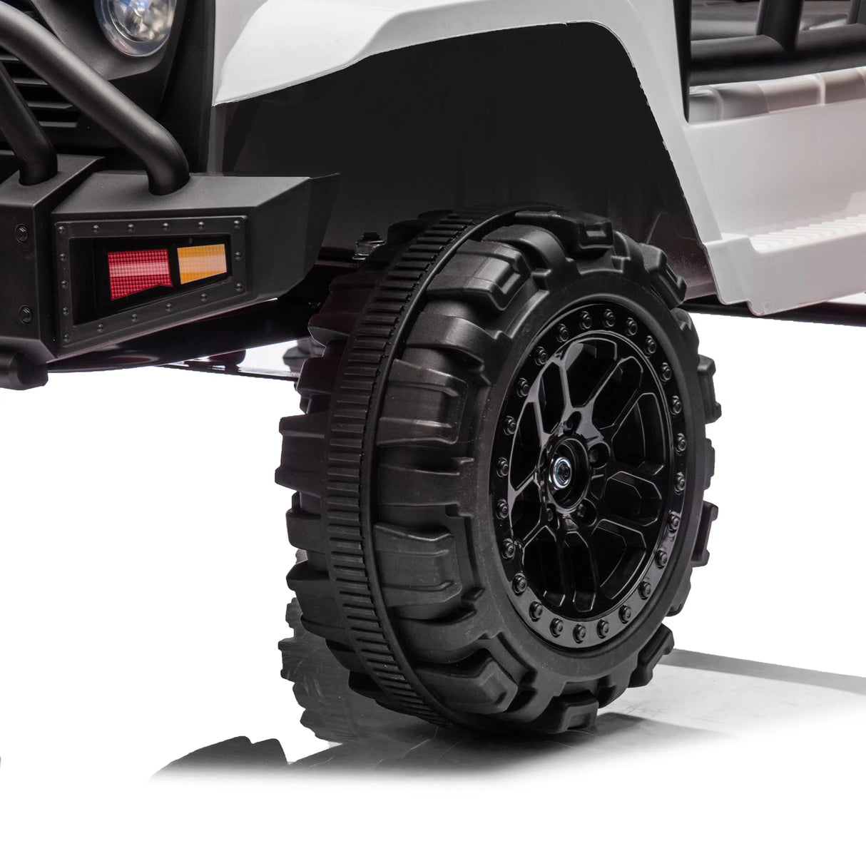 12V Kids Ranger 4X4 Ride-On Jeep-Style Truck with EVA Tires, LED Lights, Music, Remote