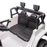 12V Kids Ranger 4X4 Ride-On Jeep-Style Truck with EVA Tires, LED Lights, Music, Remote