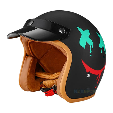 The Street King - Vintage Open Face Helmet - DOT & ECE Approved