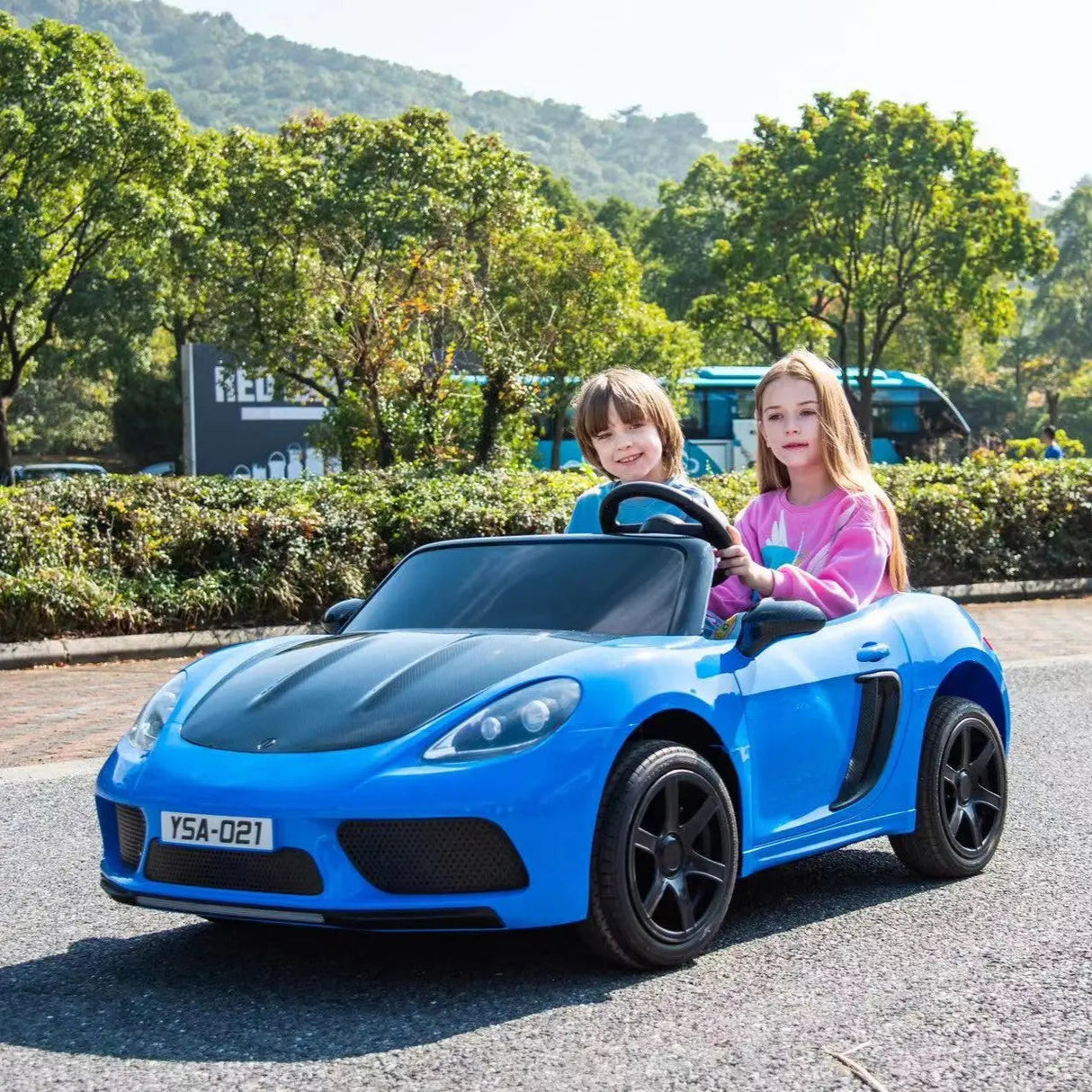 48V 14Ah Rocket Supercar — World's Fastest 2-Seater Kids Ride-On with Tubeless Rubber Tires, 600W Brushless Motor, Precision Differential