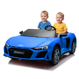 Blue 24V/200W Giant Limited Edition Audi R8 Spyder 2 Seater Ride on Car