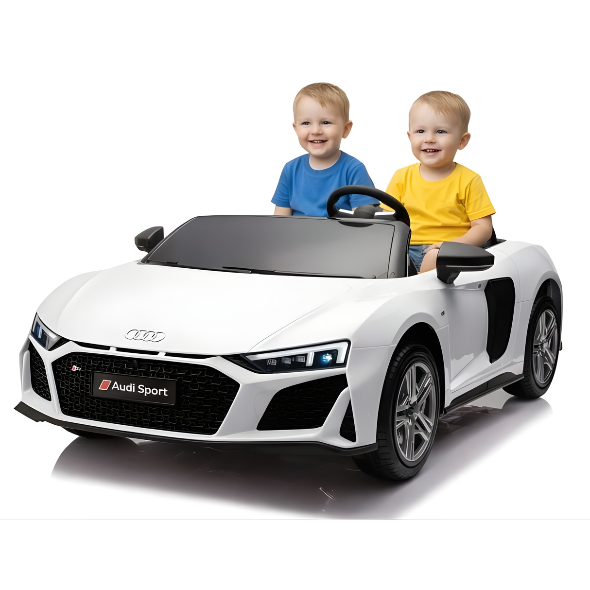 White 24V/200W Giant Limited Edition Audi R8 Spyder 2 Seater Ride on Car