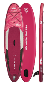 Aqua Marina CORAL 10'2" Inflatable Paddle Board All-Around Advanced SUP