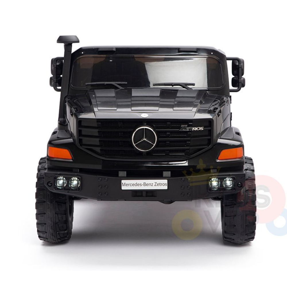 Black 24V 2 Seats Ultimate XXL Mercedes Benz Zetros Kids Ride On Truck with RC