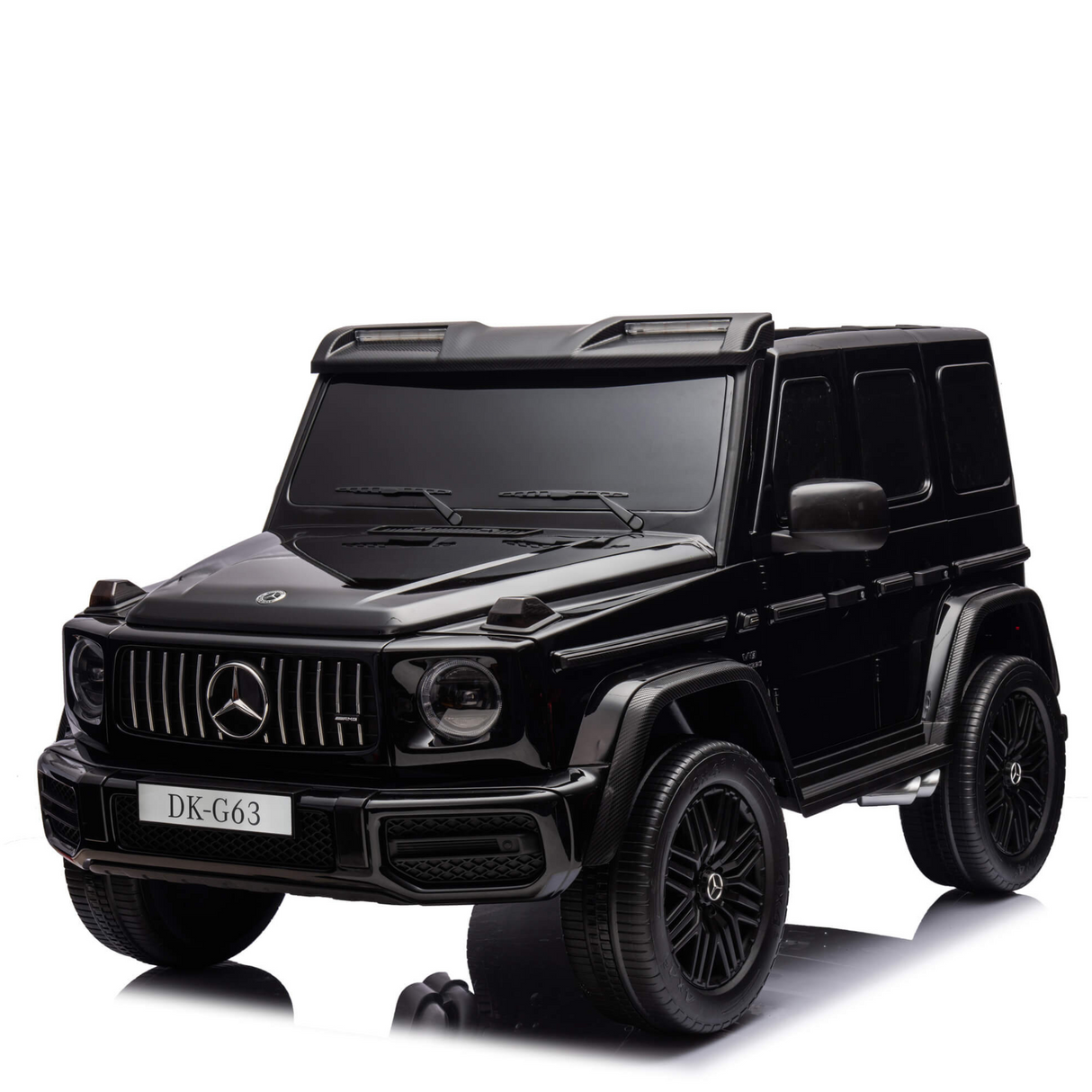 Black 2x24V/4WD Platinum XXL Mercedes G63 Ride On Truck with MP4, EVA Wheels & Leather Seats