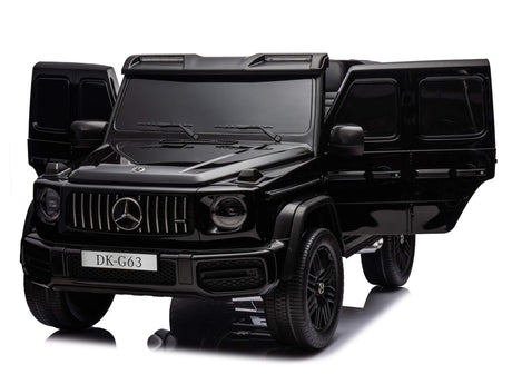 Black Mercedes G63 XXL 24V Kids Ride-On Truck – Platinum Edition with MP4, Dual Batteries, 4WD, EVA Tires & Leather Seats