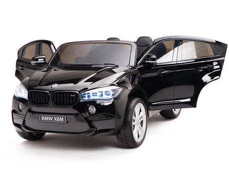 Black XL 2 Seater Limited Licensed BMW X6 12v Kids Ride On Car With Remote Control