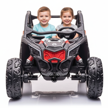 Black 2x24V/4WD Official Can-Am Maverick Ride on Buggy, LX Performance