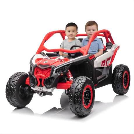 Red 2x24V/4WD Official Can-Am Maverick Ride on Buggy, LX Performance