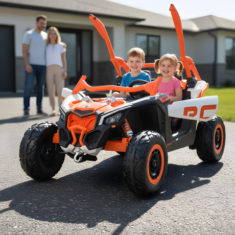 Orange 2x24V/4WD Official Can-Am Maverick Ride on Buggy, LX Performance