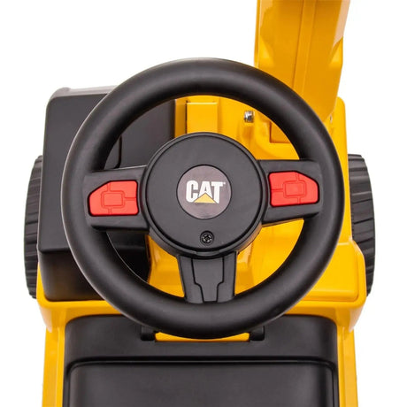Toddlers Foot-to-Floor CAT Ride-On Excavator with Storage, Sound