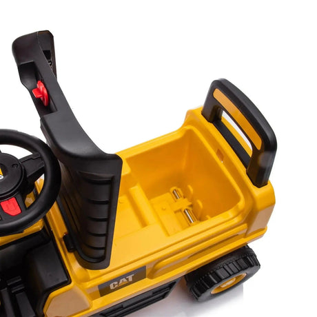 Toddlers Foot-to-Floor CAT Ride-On Excavator with Storage, Sound