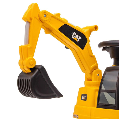 Toddlers Foot-to-Floor CAT Ride-On Excavator with Storage, Sound