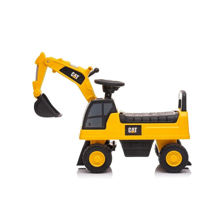 Toddlers Foot-to-Floor CAT Ride-On Excavator with Storage, Sound